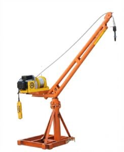 Monkey Crane - A manually or motor-operated overhead lifting device used for moving loads within a fixed working area. | Excel Construction Materials
